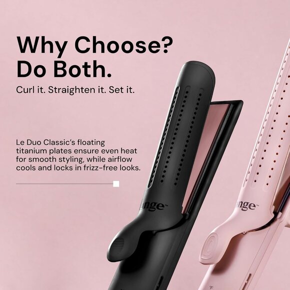 L'ANGE HAIR Le Duo Standard 360° Airflow Styler 2-in-1 Curling Wand Iron Hair - Picture 4 of 6